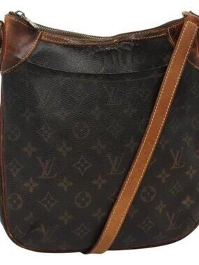 LOUIS VUITTON Monogram Odeon PM Shoulder Bag M56390 LV Auth EC448